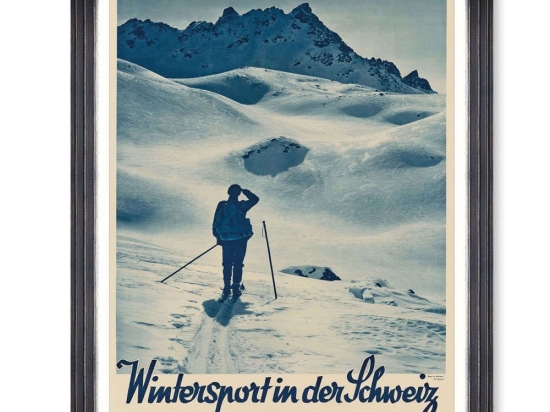 Κάδρο Wintersport Poster FA13476 50x70cm Multi MindTheGap Κάθετοι Ξύλο,Γυαλί