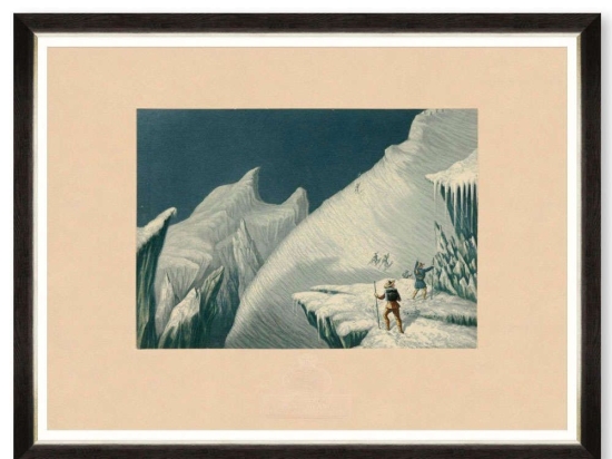 Κάδρο The Ascent Of MontBlanc III FA13479 80x60cm Multi MindTheGap Οριζόντιοι Ξύλο,Γυαλί