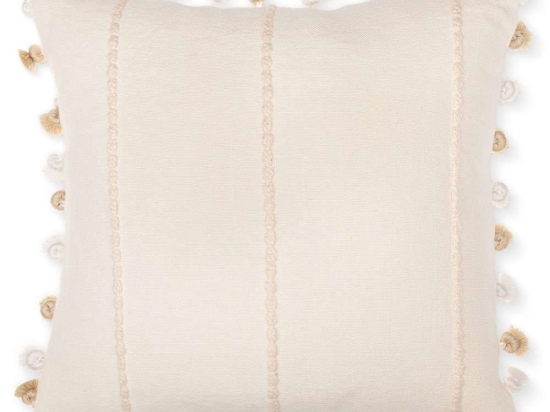 Μαξιλάρι Διακοσμητικό (Με Γέμιση) Milchschaum LC40200 White-Beige MindTheGap 50Χ50 50x50cm Ύφασμα,Πούπουλο