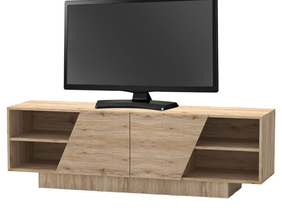 Έπιπλο τηλεόρασης Stevie pakoworld sonoma 160x40x50εκ