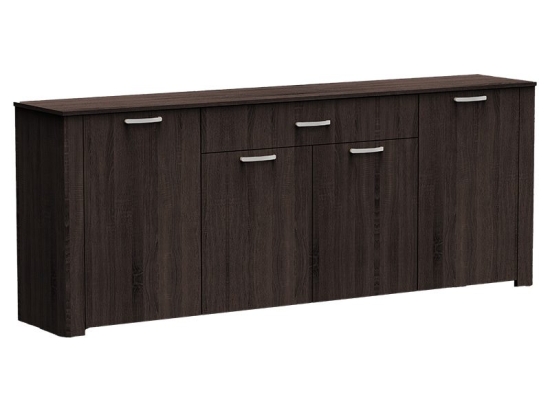 Μπουφές Kinley pakoworld σε ανθρακί-wenge απόχρωση 210x40x82εκ