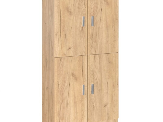 Παπουτσοθήκη-ντουλάπι Felicity pakoworld χρώμα φυσικό mo 60x32x127εκ