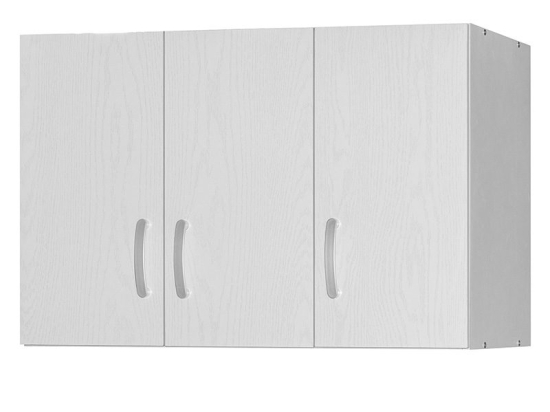 Πατάρι ντουλάπας Zelia pakoworld τρίφυλλο λευκό 90x42x60εκ