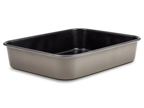Ταψί Αντικολλητικό Ορθογώνιο Duboko 10-103-130 34Χ26cm Black-Beige Nava Ανοξείδωτο Ατσάλι