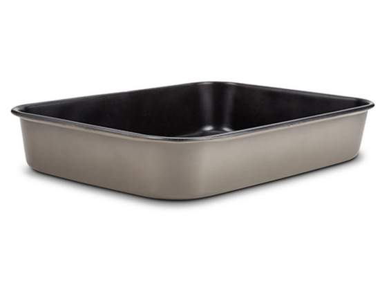 Ταψί Αντικολλητικό Ορθογώνιο Duboko 10-103-131 40Χ28cm Black-Beige Nava Ανοξείδωτο Ατσάλι