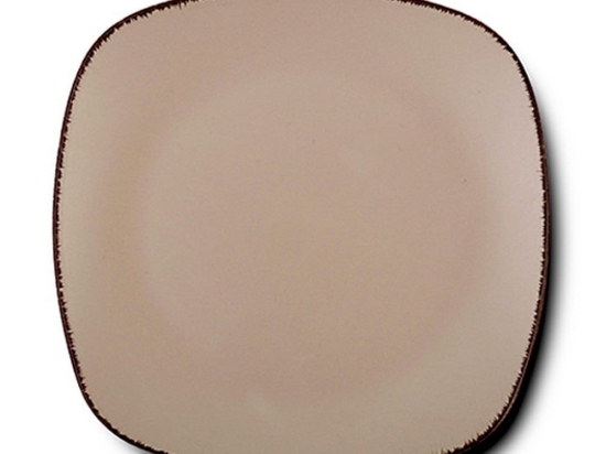 Πιάτο Κεραμικό Τετράγωνο Ρηχό Sugar 10-099-241 26Χ26cm Beige Nava Κεραμικό