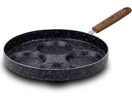 Τηγάνι Pancake Αντικολλητικό Nature 10-144-113 26cm Black-Brown Nava 26cm Αλουμίνιο