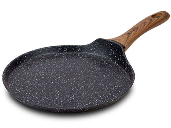 Κρεπιέρα Αντικολλητική Nature 10-144-112 24cm Black-Brown Nava 24cm Αλουμίνιο