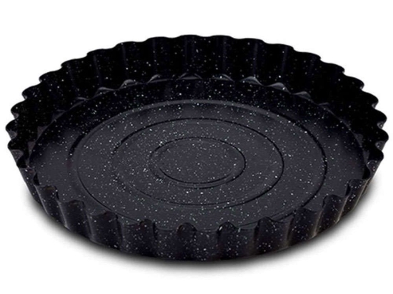Φόρμα Τάρτας Αντικολλητική Nature 10-103-159 28cm Black Nava Ατσάλι