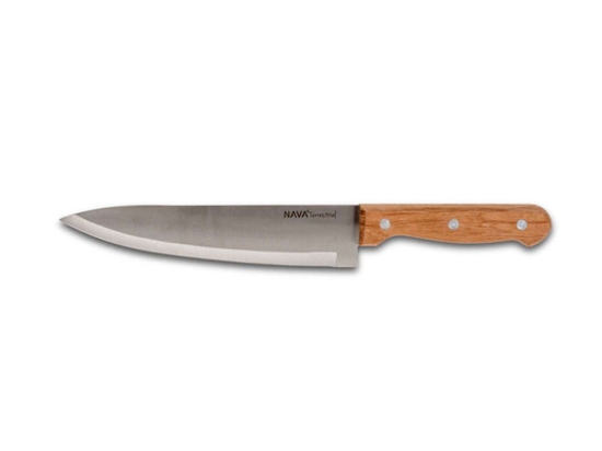 Μαχαίρι Chef Terrestrial 10-058-041 33cm Inox-Brown Nava Ατσάλι,Ξύλο