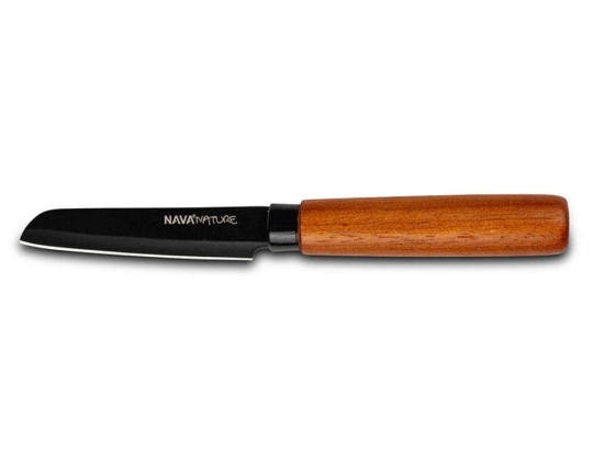 Μαχαίρι Ξεφλουδίσματος Nature 10-054-025 19cm Black-Brown Nava Ανοξείδωτο Ατσάλι
