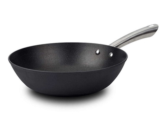Τηγάνι Wok Atlas 10-205-030 Φ28cm Black Nava 28cm Μαντέμι