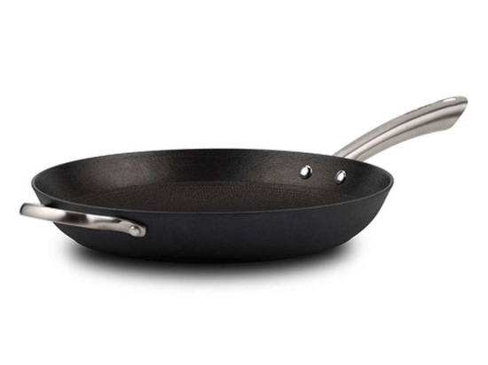 Τηγάνι Αντικολλητικό Με Λαβή Atlas 10-205-021 32cm Black Nava 32cm Μαντέμι