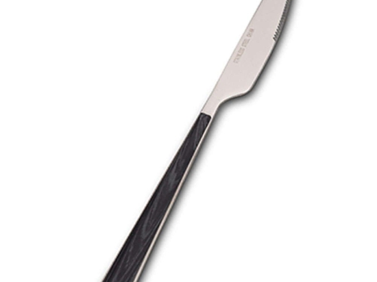Μαχαίρι Φαγητού Arya 10-123-042 22,8cm Silver-Black Nava Ανοξείδωτο Ατσάλι
