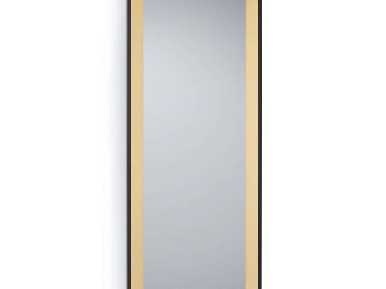 Καθρέπτης Τοίχου Bianka 1610280 50x150cm Gold-Black Mirrors & More Mdf,Γυαλί