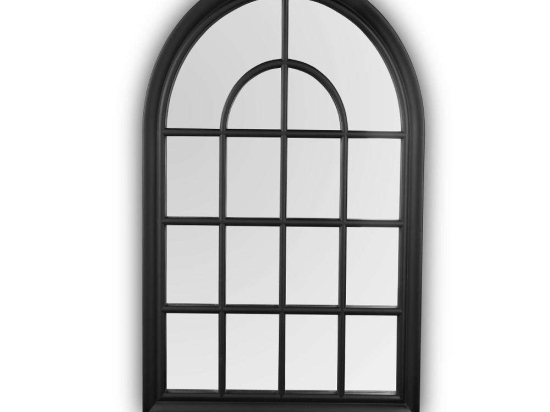 Καθρέπτης Τοίχου Finestra 1580102 50x70cm Black Mirrors & More Πλαστικό, Γυαλί