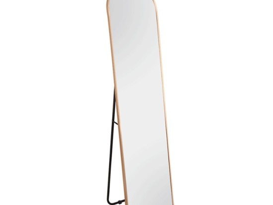 Καθρέπτης Δαπέδου Britt 2210179 40x160cm Gold Mirrors & More Μέταλλο,Γυαλί