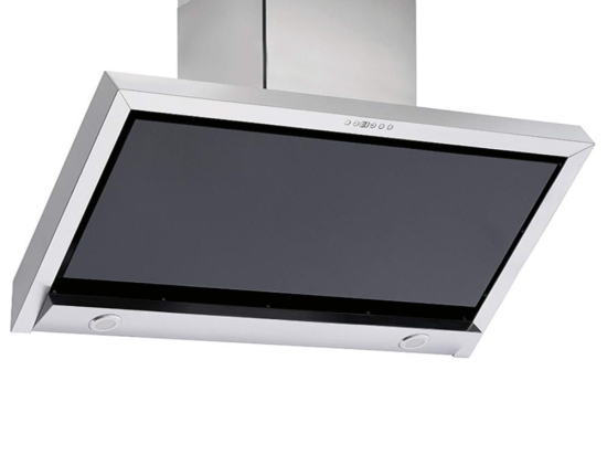 Απορροφητήρας Καμινάδα Specieto 065039101 90cm Inox-Black Pyramis Ατσάλι,Γυαλί