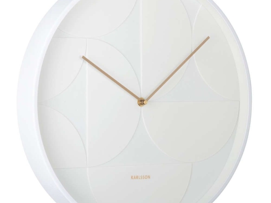 Ρολόι Τοίχου Echelon KA5948WH Φ40x4,5cm White Karlsson Μέταλλο