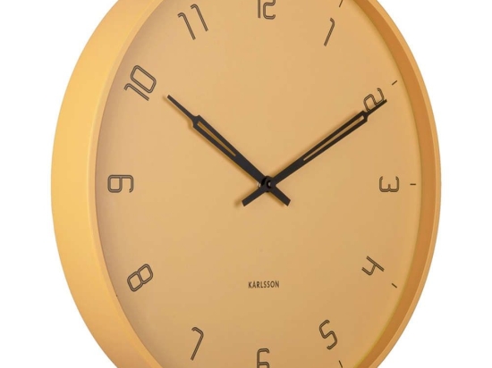 Ρολόι Τοίχου Stark KA5950YE Φ40x4,5cm Honey Brown Karlsson Μέταλλο