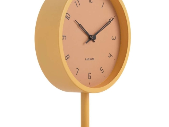 Ρολόι Επιτραπέζιο Stark KA5951YE Φ15x22,5cm Honey Yellow Karlsson Μέταλλο