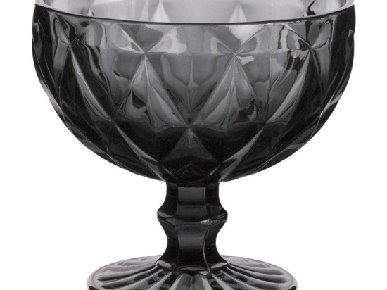 Μπωλ Παγωτού Kare 52.704.23 310ml Φ12cm Smoke Cryspo Trio Γυαλί