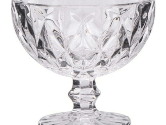 Μπωλ Παγωτού Kare 52.705.23 310ml Φ12cm Clear Cryspo Trio Γυαλί