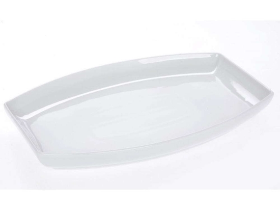 Πιατέλα Σερβιρίσματος Ορθογώνια 26.000.78 40x28cm White Cryspo Trio Πορσελάνη