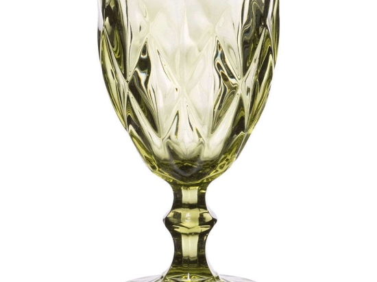 Ποτήρι Νερού Κολωνάτο Kare 52.703.53 320ml Green Cryspo Trio Γυαλί