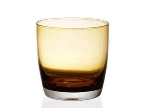 Ποτήρι Ουίσκι Irid 52.014.51 355ml Amber Cryspo Trio Γυαλί