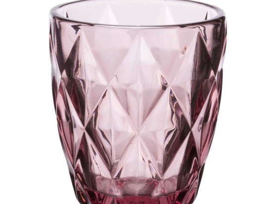 Ποτήρι Ουίσκι Kare 52.702.51 260ml Purple Cryspo Trio Γυαλί