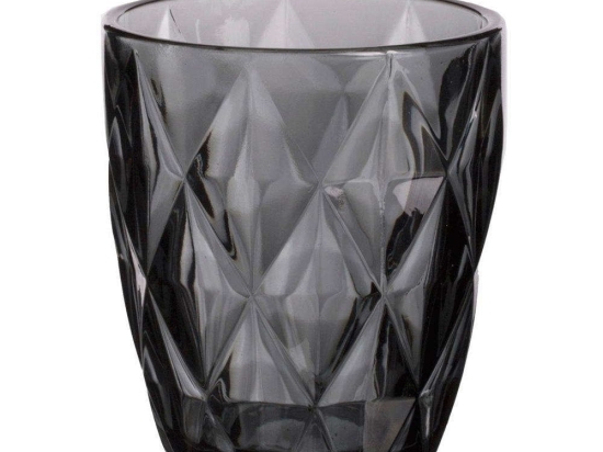 Ποτήρι Ουίσκι Kare 52.704.51 260ml Smoke Cryspo Trio Γυαλί