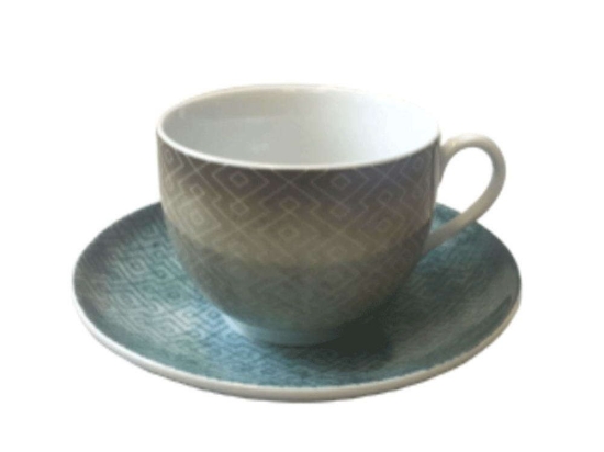 Φλυτζάνι Καφέ Με Πιατάκι La Palma 25.619.17 100ml Multi Cryspo Trio Πορσελάνη