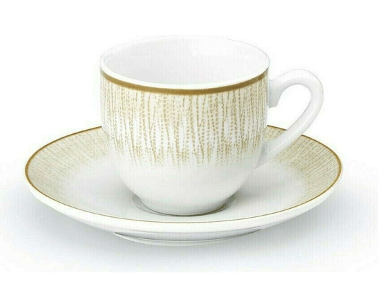 Φλυτζάνι Καφέ Με Πιατάκι Soleil 25.104.17 100ml Beige Cryspo Trio Πορσελάνη