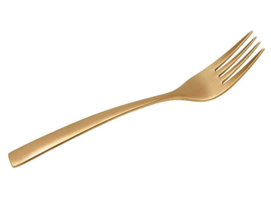 Πιρούνι Γλυκού Durable (Σε 6Τμχ) 45.077.03 Gold Cryspo Trio Ανοξείδωτο Ατσάλι