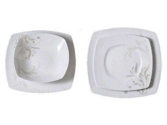 Σερβίτσιο Πιάτα Φαγητού Alea (Σετ 72Τμχ) 50.284.30 White-Beige Cryspo Trio 72 τμχ Πορσελάνη