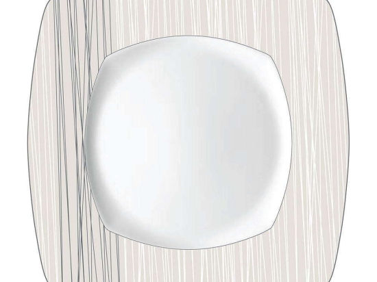 Σερβίτσιο Πιάτα Φαγητού Linette (Σετ 20Τμχ) 50.277.40 White-Multi Cryspo Trio 20 τμχ Πορσελάνη