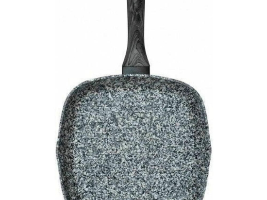 Τηγάνι Γκριλιέρα Granite 70.030.29 28cm Black Cryspo Trio 28cm Αλουμίνιο