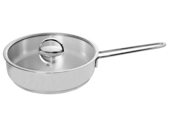 Τηγάνι Με Γυάλινο Καπάκι Superior 60.000.27 Φ26cm 3,7Lt Inox Cryspo Trio 26cm Ανοξείδωτο Ατσάλι