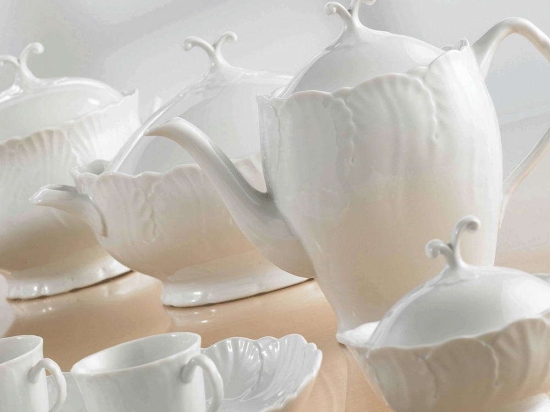 Σετ Τσαγιού Jasmine (9Τμχ) 29.000.31 White Cryspo Trio Πορσελάνη
