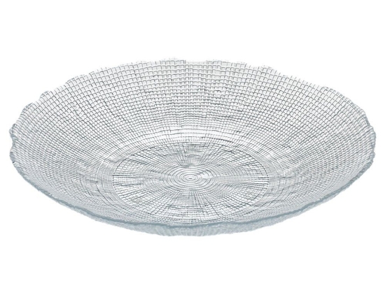 Φρουτιέρα Kanvas 80.260.06 Φ33cm Clear Cryspo Trio Γυαλί