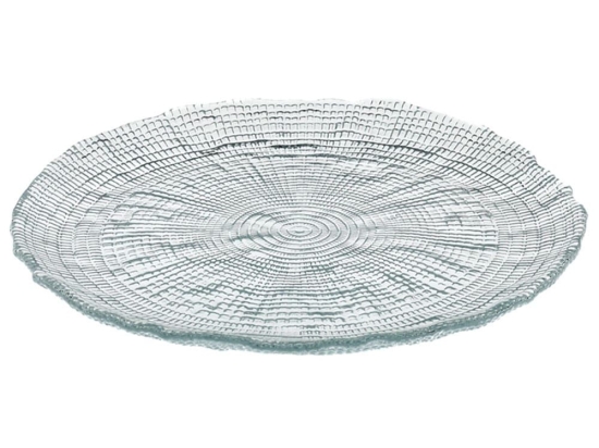 Πιάτο Γλυκού Στρογγυλό Kanvas 80.260.03 Φ21cm Clear Cryspo Trio Γυαλί