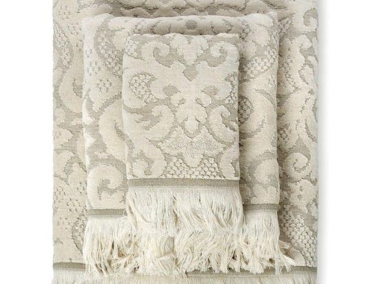 Πετσέτες Linen (Σετ 3Τμχ) 02.510.10 Ecru Cryspo Trio Σετ Πετσέτες 70x140cm 100% Βαμβάκι