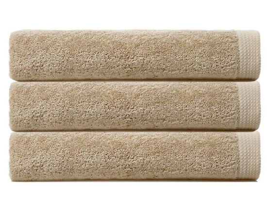 Πετσέτα 02.101.02 Beige Cryspo Trio Προσώπου 50x90cm 100% Βαμβάκι