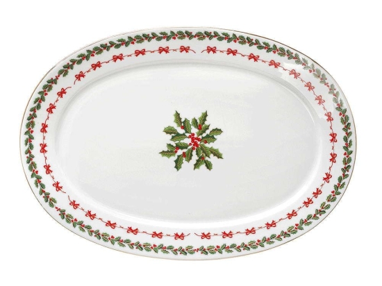 Πιατέλα Σερβιρίσματος Οβάλ Noel 06.243.07 33cm Multi Cryspo Trio