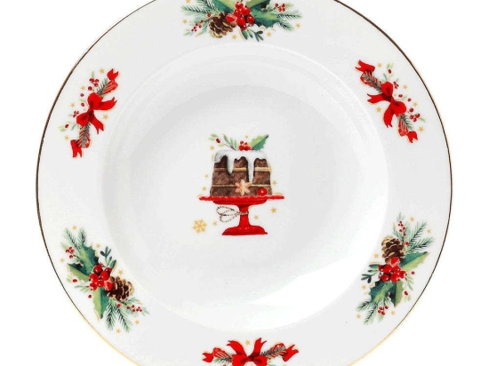 Πιάτο Βαθύ Christmas Magic 06.240.02 Φ22cm Multi Cryspo Trio