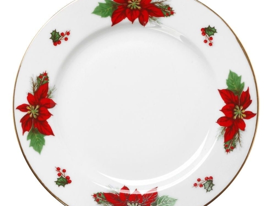 Πιάτο Γλυκού Poinsettia 06.241.04 Φ16cm Multi Cryspo Trio