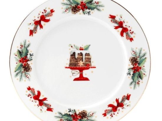 Πιάτο Φρούτου Christmas Magic 06.240.03 Φ19cm Multi Cryspo Trio