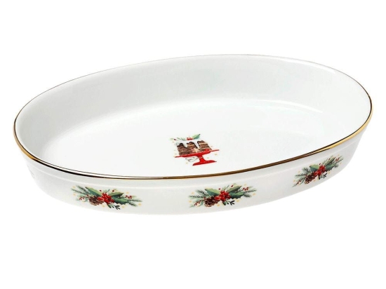 Πυρίμαχο Σκεύος Οβάλ Christmas Magic 06.240.85 41cm Multi Cryspo Trio
