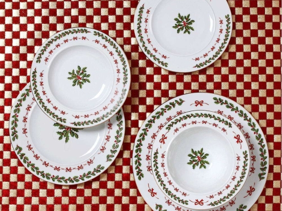 Σερβίτσιο Πιάτα Φαγητού Noel (Σετ 20Τμχ) 06.243.40 Multi Cryspo Trio